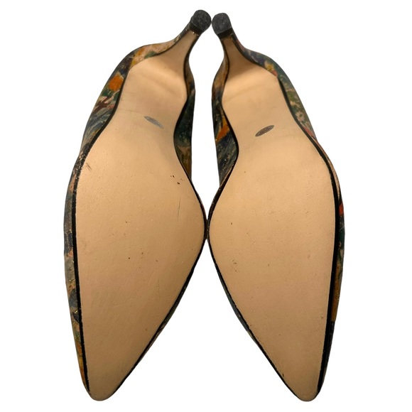 J. Reneé Heels 7.5 Cork Watercolor w/ Gold Flakes - Picture 11 of 11